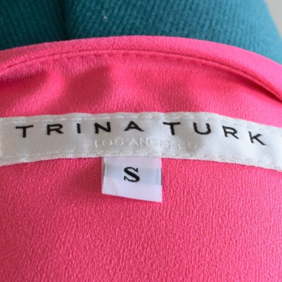 Trina Turk Layered V-Neck Fringe Blouse - Picture 8 of 9